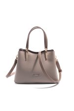 ⁦Silver & Polo SP1205 Women's Handbag Plain Dark Beige-Latte⁩ - الصورة ⁦3⁩