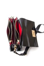 ⁦Silver & Polo SP1009 Women's Crossbody Bag Plain Burgundy-Burgundy⁩ - الصورة ⁦4⁩