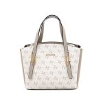Silver & Polo SP1021 Women's Handbag Monogram Beige-Sand