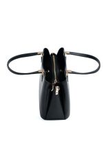 ⁦Silver & Polo SP1205 Women's Handbag Plain Black-Black⁩ - الصورة ⁦2⁩