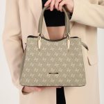 Silver & Polo SP1205 Women's Handbag Monogram Light Green-Light Green