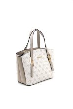 ⁦Silver & Polo SP1021 Women's Handbag Monogram Beige-Sand⁩ - الصورة ⁦3⁩