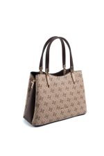 ⁦Silver & Polo SP1205 Women's Handbag Monogram Dark Beige-Brown⁩ - الصورة ⁦3⁩